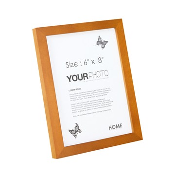 iINDOORS 北歐簡約實木相框 柚木色 厚2cm  18 x 23cm  1件