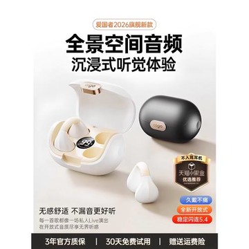 愛國者骨傳導藍牙耳機2026新款耳夾式超長續航不入耳無線運動跑步