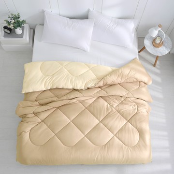 水洗被 6x7雙人 雲朵暖綿抗菌水洗冬被 [鴻宇]小麥棕