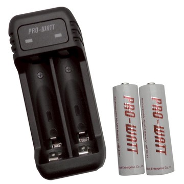 PRO-WATT 華志 ZN224E 鎳氫電池充電器+2入充電電池3號或4號 快速充電 智慧型充電