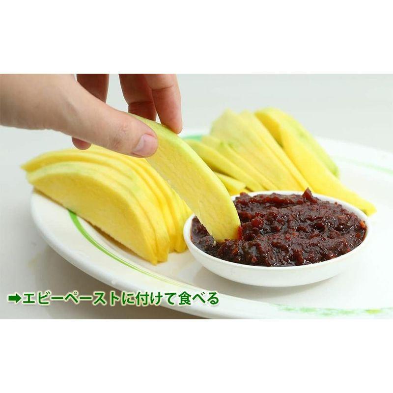 MDSTORE ベトナム産 グリーン酸っぱいマンゴー 1Kg (3-4玉) VIETNAM GREEN SOUR MANGO 1Kg (3-