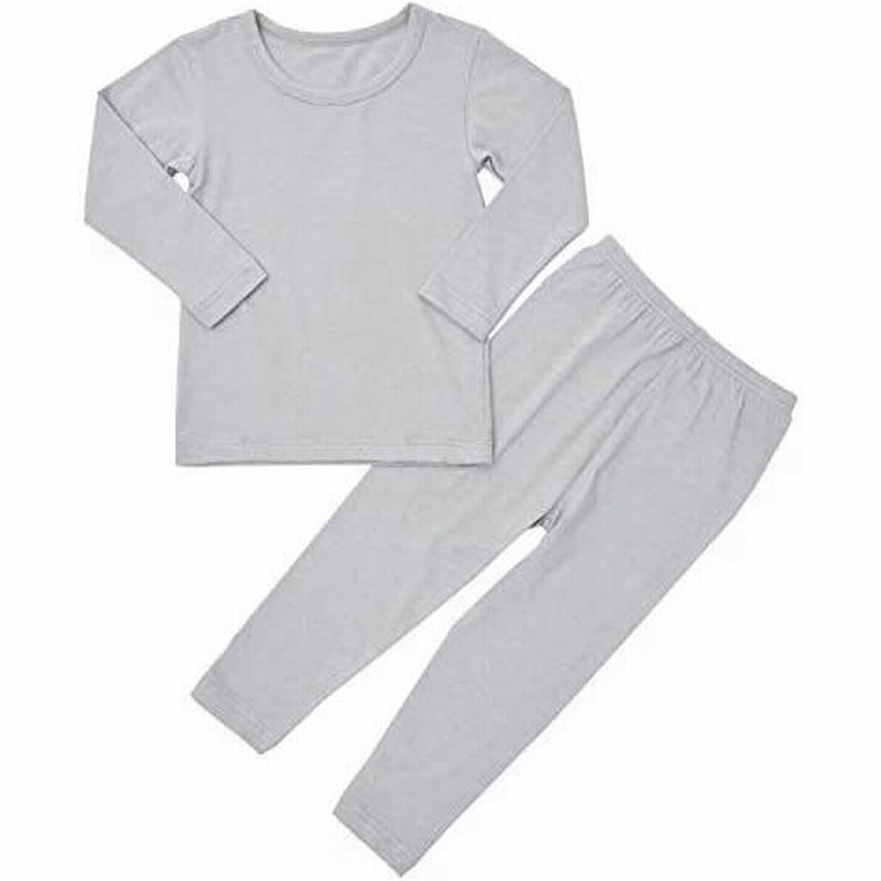 Unifriend Warm 伸縮性のある長袖 男児 女児 キッズ パジャマ 発熱 保温 子供 ルームウェア ヒートウォームグレー 150 通販 Lineポイント最大0 5 Get Lineショッピング