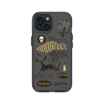 iPhone 15 Clear 酷墨灰 - 哈利波特 Harry Potter - 魔法咒語大集合