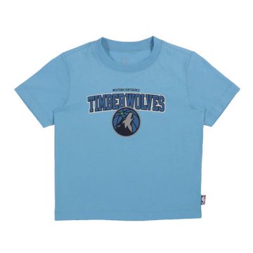 NBA 兒童/青少年 隊徽印刷 短袖上衣 灰狼隊 3526101581