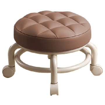 滑輪矮凳  1個  咖色