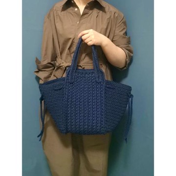 手工編織包包diy勾線全套材料包鉤針自制吊床包日系大容量手提包