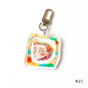 注音髮廊 – ㄅ / Brave Bangs / 壓克力吊飾・原創插畫