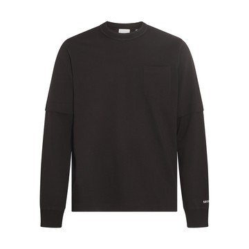 Sacai - Black Cotton Sweatshirt