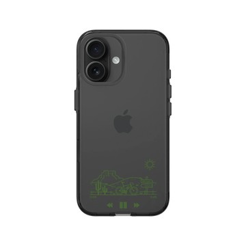 iPhone 16 Clear (相機按鈕) 酷墨灰 - Nature Explorers 自然探索指南 - 單車獨旅
