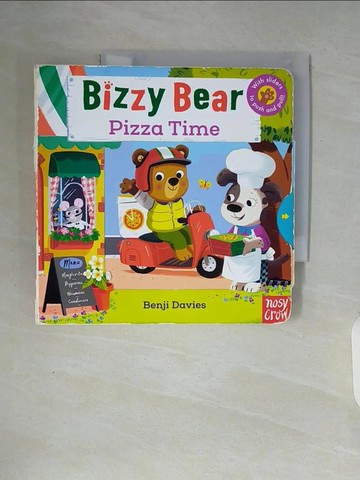 【書寶二手書T5／少年童書_ZUD】硬頁遊戲書Bizzy Bear: Pizza Time_Benji Davies