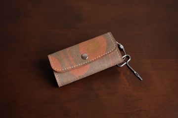 皮革鑰匙圈 手染皮革 獨一無二