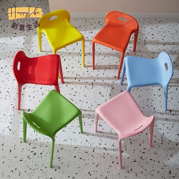 免運 靠背椅 塑料靠背椅  加厚塑料凳子椅子加厚加固批發廠家直銷多色可選可堆放省空間 可開發票 全館六折 工廠現貨直銷 新品特價 c9011