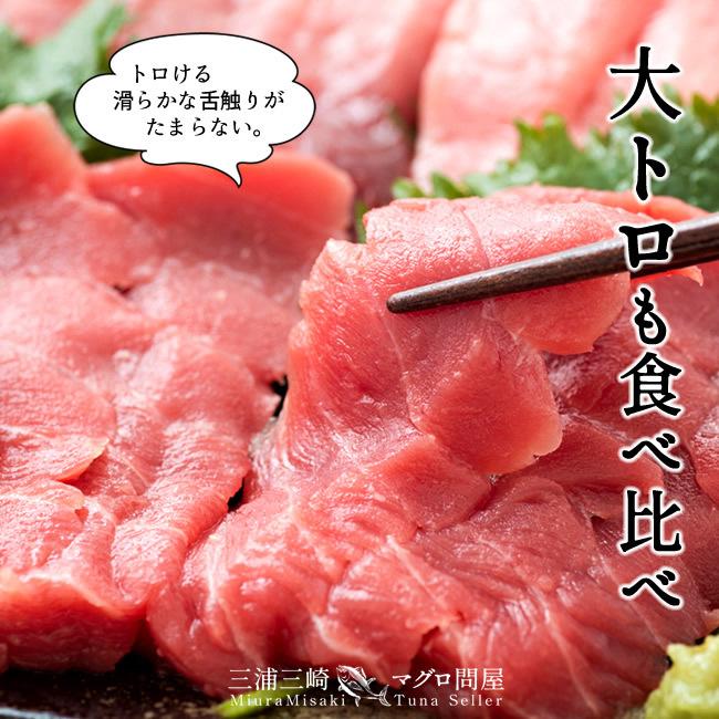 まぐろ 天然 メバチマグロ 三大部位 詰合せ 600g［大トロ1、中トロ1、赤身1］鮪セット 刺身用 三浦三崎 マグロ 詰め合わせ［お歳暮 ギフト プレゼント］