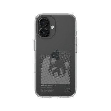 iPhone 16 Clear Case（相機按鈕） 透明 - RHINOSHIELD X Taipei Zoo - 大貓熊：動物圖鑑