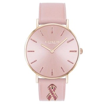 COACH 官方授權 Perry 乳癌防治紀念錶-女錶(CO14503976)36mm