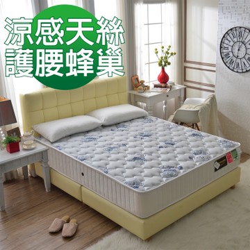 Ally愛麗 涼感天絲抗菌 護腰型 蜂巢式獨立筒床 雙人5尺