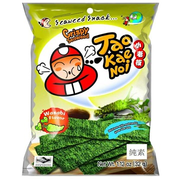 泰國小老板 厚片海苔(全素)32g(山葵味) [大買家]