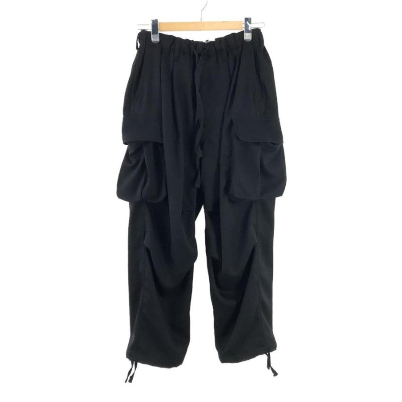 Name.◇21AW/ POLYESTER KERSEY ERROR FIT CARGO EASY PANTS/S/BLK