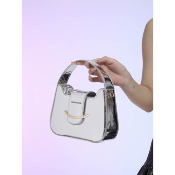 時尚單肩手提斜挎馬鞍包小包2024新款女包包腋下小眾法棍斜挎女包