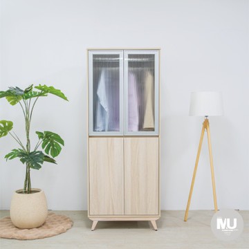 沐家具mufurniture Home 白楓木3尺雙門雙吊衣櫃/客廳/收納