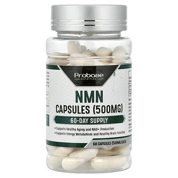 Probase Nutrition, β-煙酰胺單核苷酸（NMN），500 毫克，60 粒膠囊
