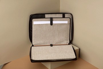 Portfolio Organizer 皮革個性化拉鍊皮革組合