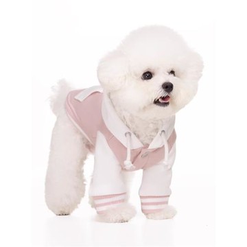 Sniff寵物狗狗貓咪春季款拼色連帽衛衣泰迪法斗比熊中小型犬衣服