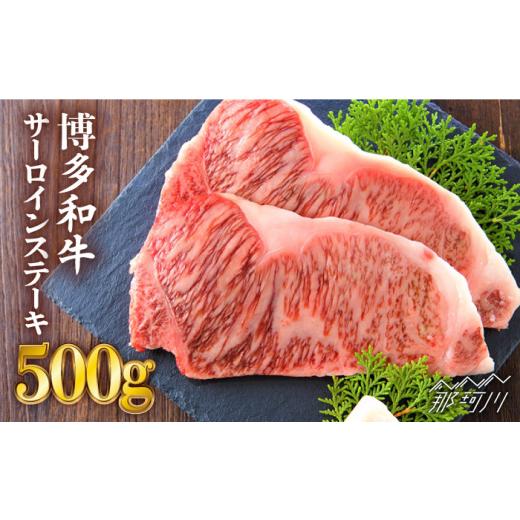 ふるさと納税 福岡県 那珂川市 博多和牛 サーロイン ステーキセット 500g（250g×2枚）＜株式会社MEAT PLUS＞那珂川市 [GBW002]