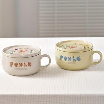 [收禮人自選色]【買禮物】花草維尼 陶瓷碗盤兩件組｜2色可選 生日禮物 獅子座 處女座 天秤座 天蠍座 射手座 生日快樂