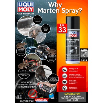 永欣汽材 LIQUI MOLY LM 力魔 防鼠噴劑 防老鼠咬 防止車內管線被咬 防天窗膠條被咬 塑膠保護劑 #1515