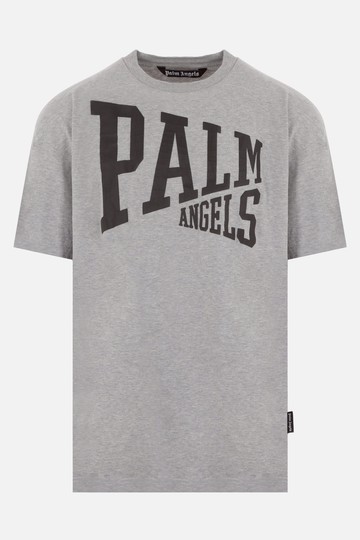 PALM ANGELS College logo printed cotton t-shirt Man