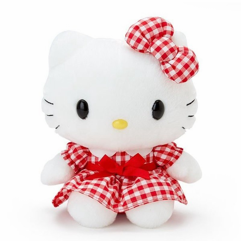 サンリオ ワンピースドレス ハローキティぬいぐるみ Mサイズ 赤白 高さ24cm 送料無料 通販 Lineポイント最大0 5 Get Lineショッピング