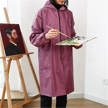 繪畫油畫圍裙防水防油工作服