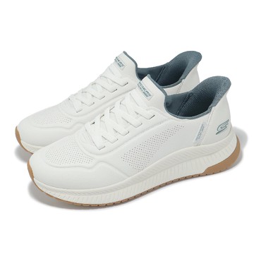 懶人鞋 Bobs Squad 4-Direct Step Slip-Ins 男鞋 寬楦 白 綠 休閒鞋 118424WWHT