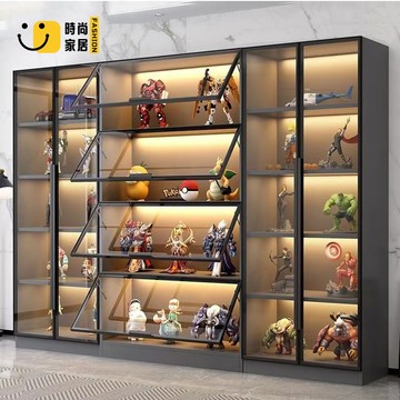 透明展示櫃 玻璃展示櫃 公仔櫃 模型櫃 收納櫃 置物櫃 玻璃展示柜產品陳列柜玩具樂高收納家用模型手辦積木擺件柜子書柜