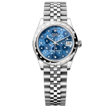 Rolex 勞力士 278344RBR 藍色小花圖案 31mm 新款面盤