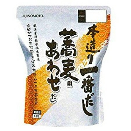 AJINOMOTO　味の素　本造り一番だし蕎麦用あわせ　1.8L×6袋