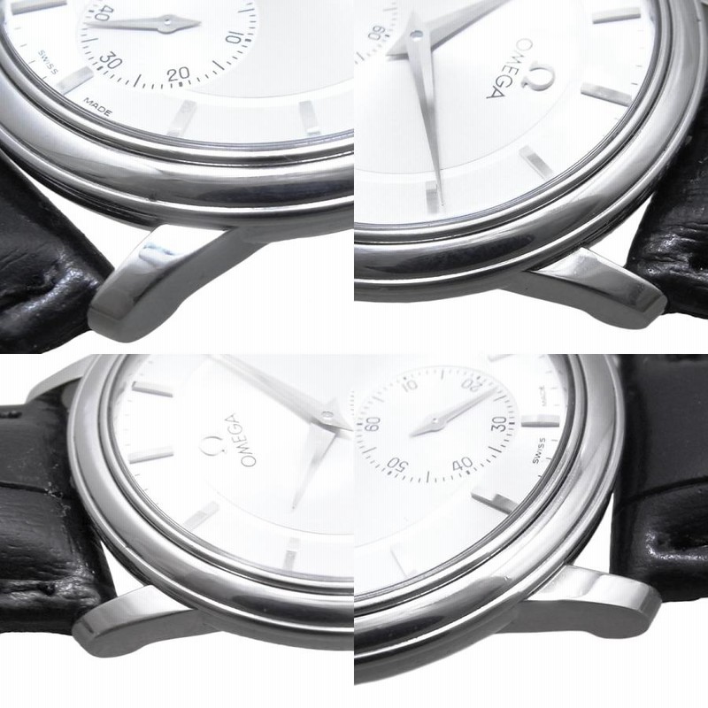 オメガ デビル プレステージ 手巻き メンズ スモールセコンド シルバー  