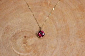 【流 nagare系列】k18玫瑰石榴石項鍊墜