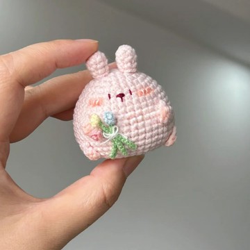 🔥新款🔥可愛玩偶掛件毛綫手工編織diy材料包 鈎針鈎織手作送禮物 打髮時間diy 毛線針織 手作材料包 鉤織毛線