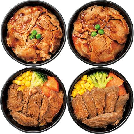 お歳暮 ギフト 送料無料 札幌バルナバフーズ　北海道産牛ステーキ丼＆豚丼