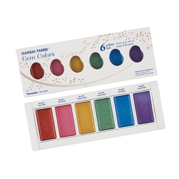 *需預訂【Kuretake 日本吳竹】顏彩耽美 寶石系列 (MC20GC/6V)