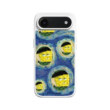iPhone Air SolidX 白 - 海綿寶寶 SpongeBob - 名畫系列-厭世感