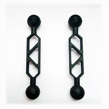 GOPRO鋁合金配件 超輕潛水補光燈臂 雙球頭燈臂 蝴蝶夾燈臂