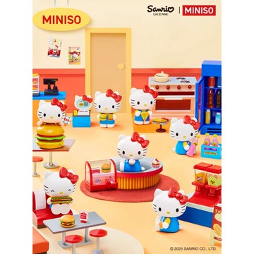 <蛋黃限定>⏲️隔日到貨🍬 名創優品 Hello Kitty 復古餐廳系列 盒玩 確認款 三麗鷗 凱蒂貓 全新現貨