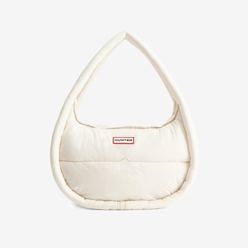 Framed空氣大型Hobo包-白色