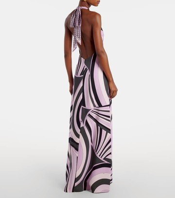 Pucci Iride halterneck satin gown