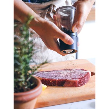 日本asvel黑胡椒粒芝麻研磨器家用花椒手動玻璃研磨瓶海鹽磨鹽瓶