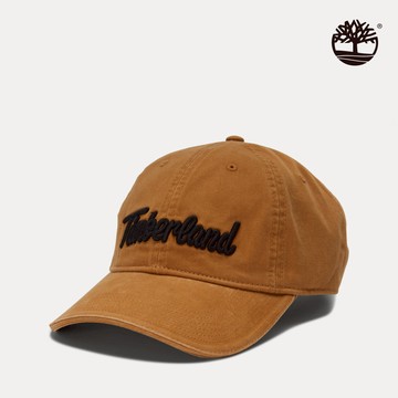 Timberland 中性小麥色刺繡LOGO棒球帽|A61VTP57