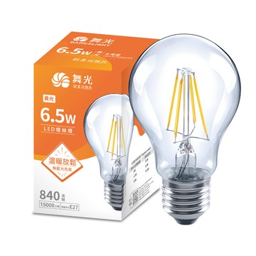 DanceLight 3入組 LED 6.5W 燈絲燈 仿鎢絲 黃光 E27 G95 鎢絲燈泡 全電壓